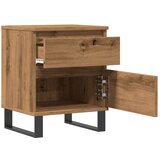 vidaXL Noćni ormarić Artisan hrast 40x35x50 cm izrađeno drvo | shoptok.hr