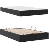  Krevet s madracem i skladištem s pohranom 2 kom. Crna Koža 120 x 200 cm | shoptok.hr