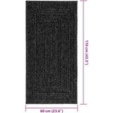 vidaXL Tepih ZIZUR 60 x 110 cm s izgledom jute unutarnji i vanjski | shoptok.hr