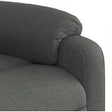 vidaXL Masažni naslanjač temno sivo blago | Shoptok.si