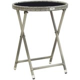  3-dijelni vrtni bistro set s jastucima sivi poli ratan | shoptok.hr