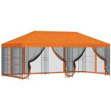 vidaXL Paviljon s stenami 6 x 3 m Oranžna Poliester in jeklo 190, (5000218797) | Shoptok.si