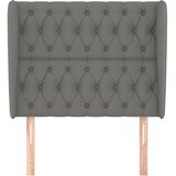  Uzglavlje s ušima tamnosivo 93x23x118/128 cm od tkanine | shoptok.hr