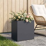  Vrtna saksija Antracit 50 x 30 x 50 cm Čelična vrata | shoptok.hr