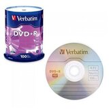  DVD-R, VERBATIM,4,7 GB,16X, spindle 100 kom,MATT SILVER Cijene