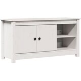 TV ormarić bijeli 103 x 36,5 x 52 cm od masivne borovine | Eponuda.com