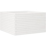 Maison Chic Vrtno cvetlično korito - Cvetlični Lonec belo 80x80x45,5 cm trdna borovina, (21789984) | Shoptok.si