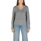 Jacqueline De Yong Puloverji Jdyprime Lurex Life L/S V-Neck Pull Knt 15355473 Siva Cene