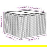  5-dijelni set vrtnih sofa s jastucima poliratan smeđi | shoptok.hr