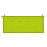  Blazina za vrtno klop svetlo zelena 120x50x4 cm oxford tkanina, (20657380) | Shoptok.si