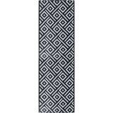 Vanjski Zunanja preproga bela in črna 80x250 cm PP | Shoptok.si