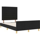  Postelja Črna 120x200 cm Tkanina, (22052835) | Shoptok.si