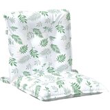  Niska jastučić za stolac 6 pcs Bijeli 100 x 50 x 7 cm oxford - Bijela i zelena 6 | shoptok.hr