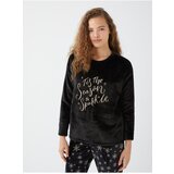 LC Waikiki Women's Crew Neck Embroidered Long Sleeve Plush Pajamas Set | Shoptok.si