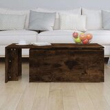  Klubska mizica dimljeni hrast 150x50x35 cm inženirski les, (20602475) | Shoptok.si