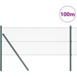 vidaXL heksagonalna ograja siva 0,6x100 m jeklena | Shoptok.si