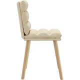  Jedilni stoli 4 kosi krem blago, (21822134) | Shoptok.si