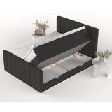 Maison de Rêve Črna boxspring postelja s prostorom za shranjevanje 140x200 cm Ruby – | Shoptok.si