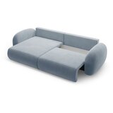 Cosmopolitan Design Prljavo plava baršunasti sklopiva/s prostorom za odlaganje kutna garnitura Tonale – | shoptok.hr