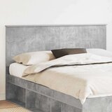 vidaXL Vzglavje z vzglavjem Betonsko siva 160 cm Konstruiran les | Shoptok.si