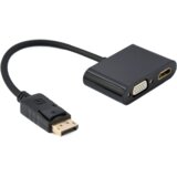 Gembird Display port male to HDMI female + VGA female adapter black A-DPM-HDMIFVGAF-01 Cijene