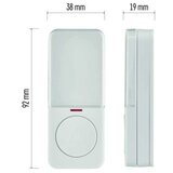 Emos tipka za brezžični hišni zvonec P5734, P5734B, 1x CR2032 P5734T | Shoptok.si