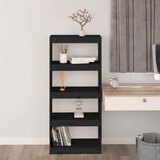 Ormarić za knjige / pregrada crni 60x30x135,5 cm od borovine | shoptok.hr