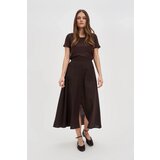 Marisse Brown Short-Sleeved Blouse | shoptok.hr