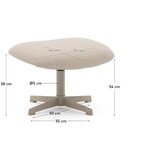 Kave Home Zeleni tabure od šenila Teryl – | shoptok.hr