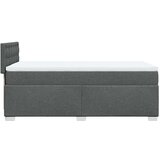  Krevet s oprugama i madracem tamnosivi 90 x 190 cm od tkanine | shoptok.hr