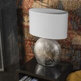 ONLI Stona lampa CERAMICA 1xE27/15W/230V 51 cm srebrna/bela | Eponuda.com