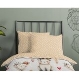Good Morning Bež enojna bombažna otroška posteljnina 140x200 cm Luz – | Shoptok.si