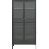 Ormarić za izlaganje antracit 90x40x180 cm čelik/kaljeno staklo | Eponuda.ba