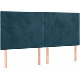  Uzglavlje tamnoplavo 180x5x118/128 cm baršunasto | shoptok.hr
