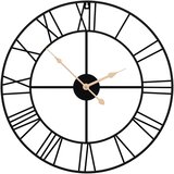  Zidni sat crni Ø 50 cm željezni | shoptok.hr