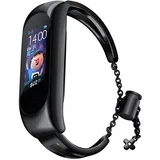 Kovinski trak za zamenjavo za Xiaomi Mi Band 6 / 5 / 4 / 3 - Črna