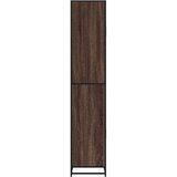 vidaXL Kopalniška omarica rjavi hrast 35x37,5x188,5 cm inž. les | Shoptok.si