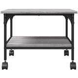  Stojalo za tiskalnik 2-nadstropno siva sonoma 50x40x38 cm les, (22137125) | Shoptok.si
