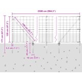 vidaXL Poljska Ograja 1,2x25 m Pocinkano Jeklo | Shoptok.si