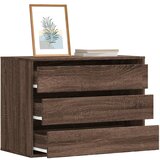 Furnova Kotni predalnik rjavi hrast 80x41x58 cm inženirski les, (22105556) | Shoptok.si