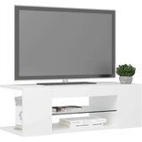 vidaXL TV omarica z LED lučkami bela 90x39x30 cm | Shoptok.si