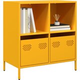 vidaXL Komoda gorčično rumena 68x39x73,5 cm hladno valjano jeklo | Shoptok.si