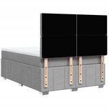  Krevet box spring s madracem svjetlosiva 160x200 cm tkanina | shoptok.hr