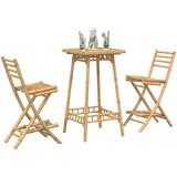  3-dijelni vanjski barski set, sklopivi bambus | shoptok.hr