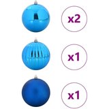 vidaXL Set božičnih okraskov 4 pcs Modra | Shoptok.si