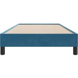 Box Spring Postelja brez vzmetnice Temno modra 100x210 cm Žamet, (21792144) | Shoptok.si