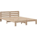 vidaXL Knjižna postelja brez vzmetnice 140x200 cm trdna borovina | Shoptok.si