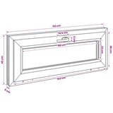  Unutarnja boja prozora u podrumu bijela RISOR 110 x 45 cm - Bijela 110 x 45 cm s dvostrukim staklenjem | shoptok.hr