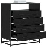  Ormar s ladicama 4-Ladica Crni hrast 70 x 41 x 83,5 cm | Eponuda.ba