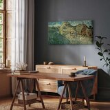 Slika - Vincent Van Gogh – Field with Wheat Stacks 60x30 Na talijanskom platnu | shoptok.hr